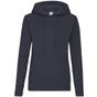 fruit of the loom Classic Hooded Sweat Lady-Fit marine