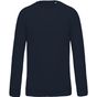 Kariban Sweat-shirt BIO col rond manches raglan homme  navy