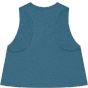 Bella Women's racerback cropped tank heather_deep_teal