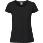 fruit of the loom Ladies Iconic 195 ringspun premium T black