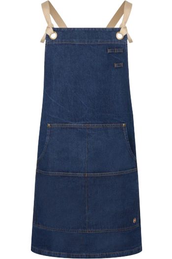 Denim Bib Apron Urban-Style 100% Cotton - Denim Blue