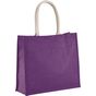 Kimood Sac de plage en jute plum_violet