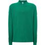 JHK Man regular long sleeve polo kelly_green