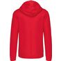 Kariban sweat-shirt zippé capuche contrastée red/white