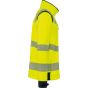 WK Designed To Work Veste softshell de sécurité recyclée avec manches détachables unisexe hi_viz_yellow/navy