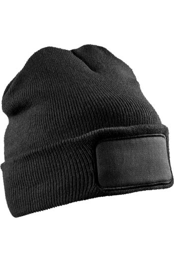 Image produit Recycled double knit printers beanie