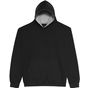 AWDis Just Hoods Kids Varsity Hoodie jet_black/heather_grey