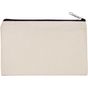 Kimood Pochette en coton canvas - petit modèle natural/black