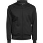 Tee Jays Full zip sweat cardigan black