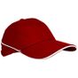 L-merch Cap White-Stripe bordeaux