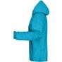 James&Nicholson Ladies´ Rain Jacket turquoise/iron_grey