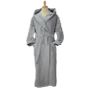 A&R Peignoir en velours avec capuche Robezz® Light grey