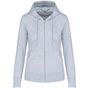 Kariban Sweat-shirt à capuche écoresponsable à fermeture zippée femme oxford_grey