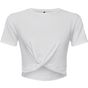 TriDri Crop-top torsadé femme Tridri® white