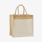 westfordmill Tote bag midi en coton jute amidonné naturel