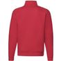 fruit of the loom Premium Zip Neck Raglan Sweat rouge