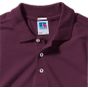 Russell Athletic Men's Fitted Stretch Polo burgundy