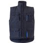 Velilla Gilet matelassé bicolore multipoches navy/sky_blue