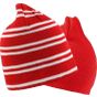 Result Team reversible beanie red/white/red