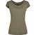 Build Your Brand Basic Ladies Wide Neck Tee - olive - XL