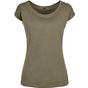 Build Your Brand Basic Ladies Wide Neck Tee - olive - XL