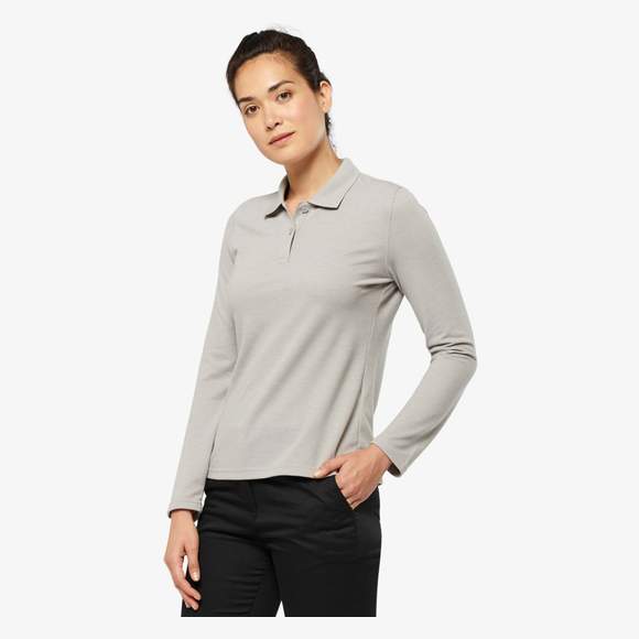 Polo manches longues femme WK-Designed-To-Work