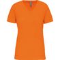 Kariban T-shirt BIO150IC col V femme orange
