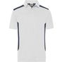 James&Nicholson Men´s Workwear Polo -STRONG- white/carbon