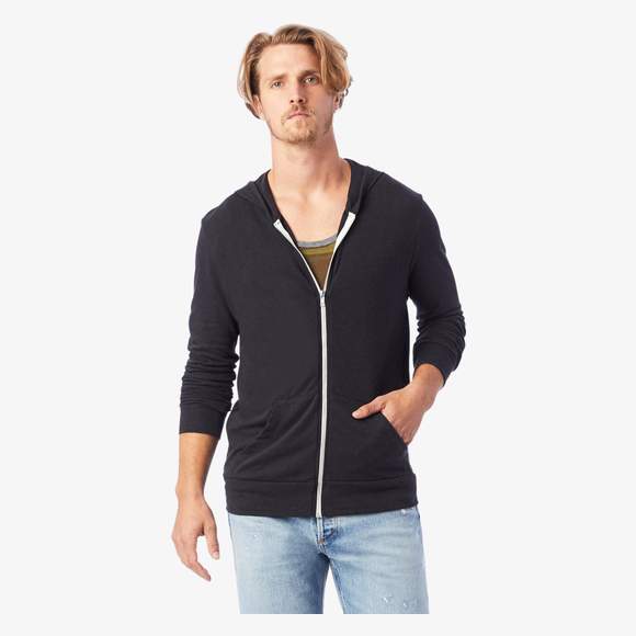 Eco-jersey zip hoodie Alternative-apparel