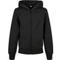 Build Your Brand Kids Organic Basic Zip Hoody black