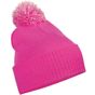 Beechfield Bonnet Snowstar® - fuchsia/off_white - taille_unique