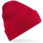 Beechfield Bonnet à revers Original recyclé rouge classique