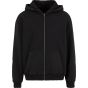 Build Your Brand Vintage Heavy Zip Hoodie black
