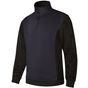 Velilla Sweat bicolore col zippé navy/black