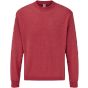 fruit of the loom Classic set-in sweat heather red