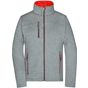 James&Nicholson Ladies´ Softshell Jacket dark_melange/red