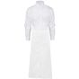 SG Accessories - Bistro Berlin Long Bistro Apron with Vent and Pocket white