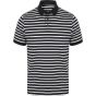 Front Row Striped jersey polo shirt navy/white