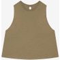 Bella Women's racerback cropped tank heather_olive