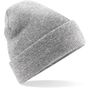 Beechfield Bonnet Original à revers heather_grey