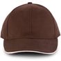K-up Orlando - Casquette 6 panneaux chocolate/beige