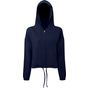 TriDri Sweat à capuche zippé femme en tissu recyclé avec cordon de serrage Tridri® navy