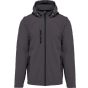 Kariban Veste Softshell 3 couches à capuche avec manches amovibles unisexe titanium