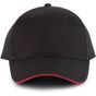 K-up Orlando - Casquette 6 panneaux black/red
