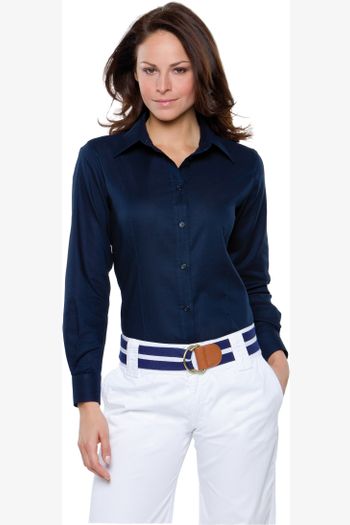 Image produit Promotional Ladies Long Sleeve Oxford Blouse