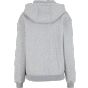 Build Your Brand Ladies Loose Fit Zip Hoody Heather grey