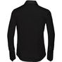 Russell Collection Ladies’ long sleeve tailored ultimate non-iron shirt black