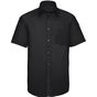 Russell Collection Men’s short sleeve classic ultimate non-iron shirt black