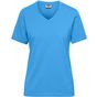 James&Nicholson Ladies´ Bio Workwear T-Shirt aqua