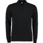 Kustom Kit Long Sleeve Polo Black